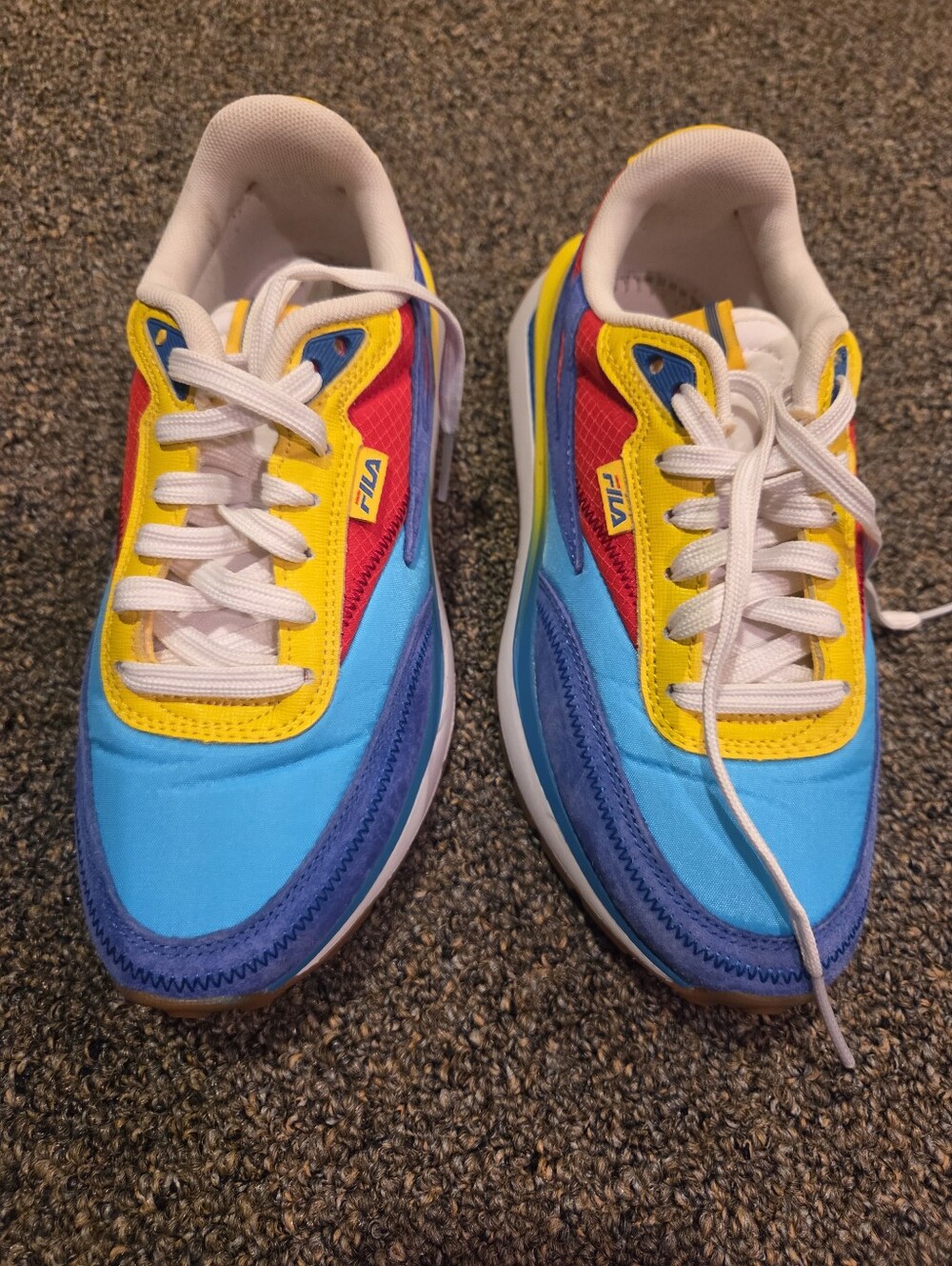 FILA Multicolor Sneakers - Blue, Yellow, Red